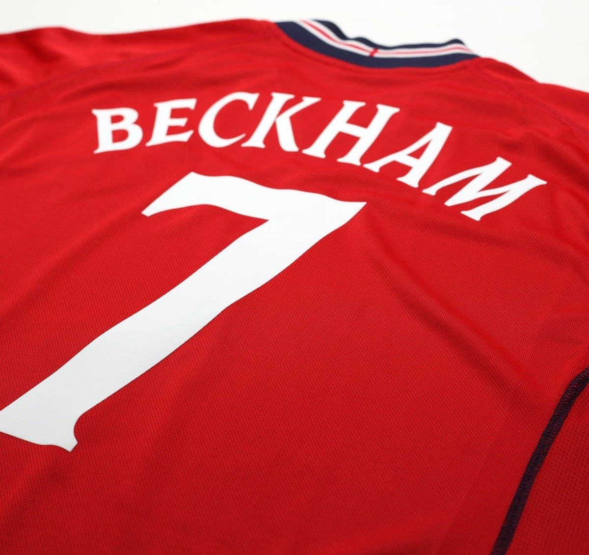 2002/04 BECKHAM #7 England Vintage Umbro Away Football Shirt (XL) Argentina WC