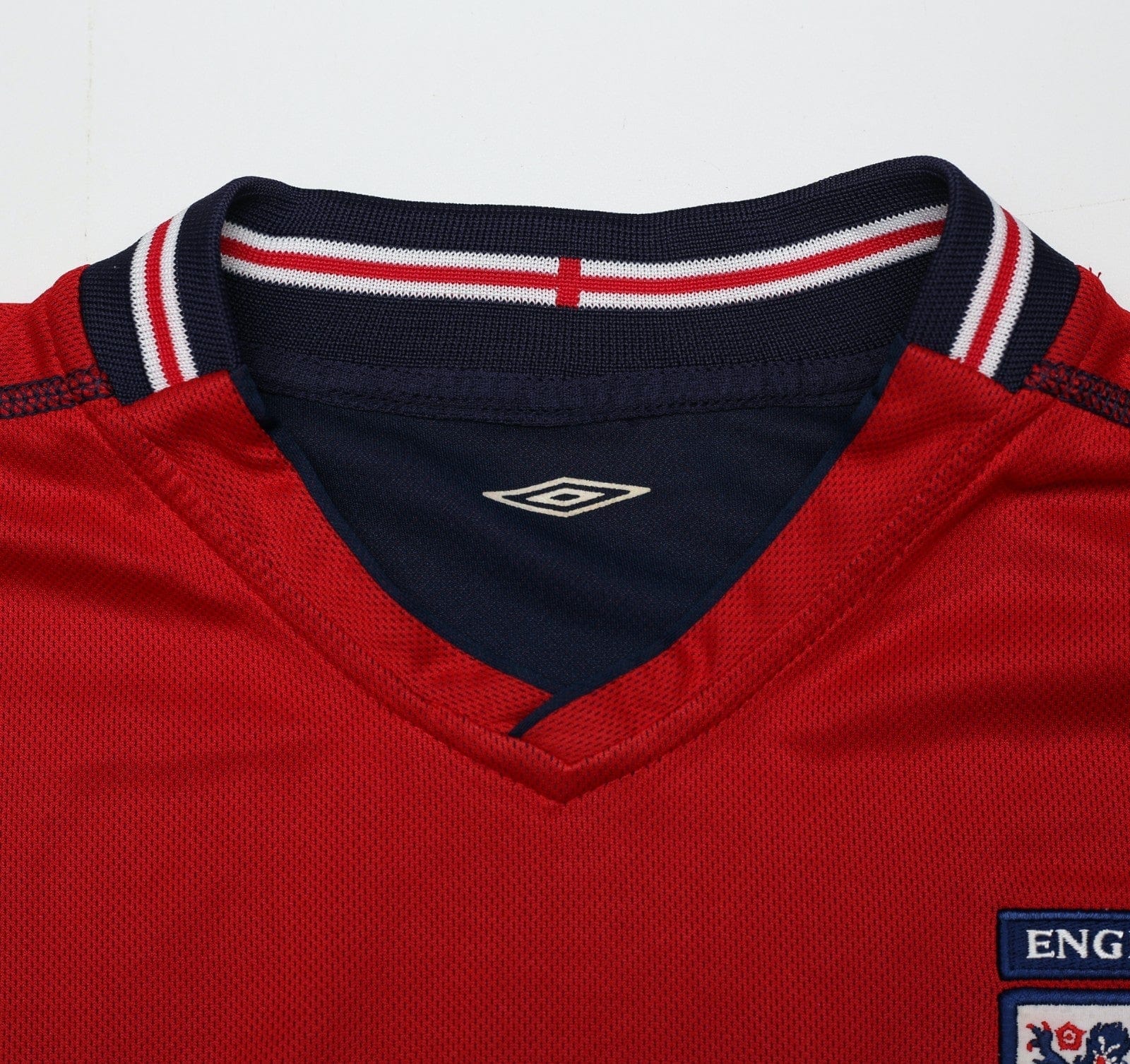 2002/04 BECKHAM #7 England Vintage Umbro Away Football Shirt (XL) Argentina WC