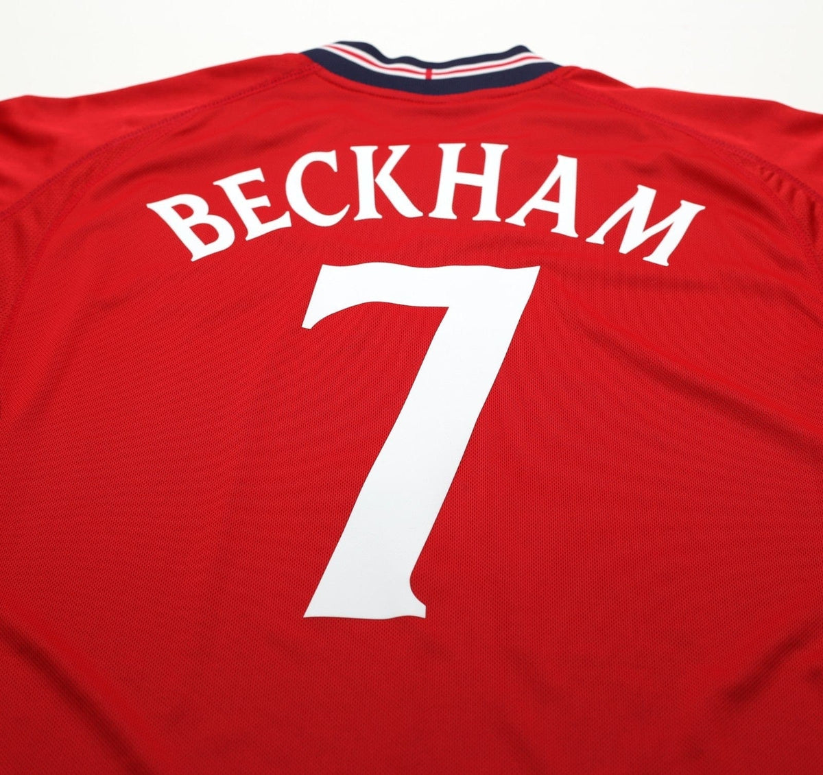 2002/04 BECKHAM #7 England Vintage Umbro Away Football Shirt (XL) Argentina WC