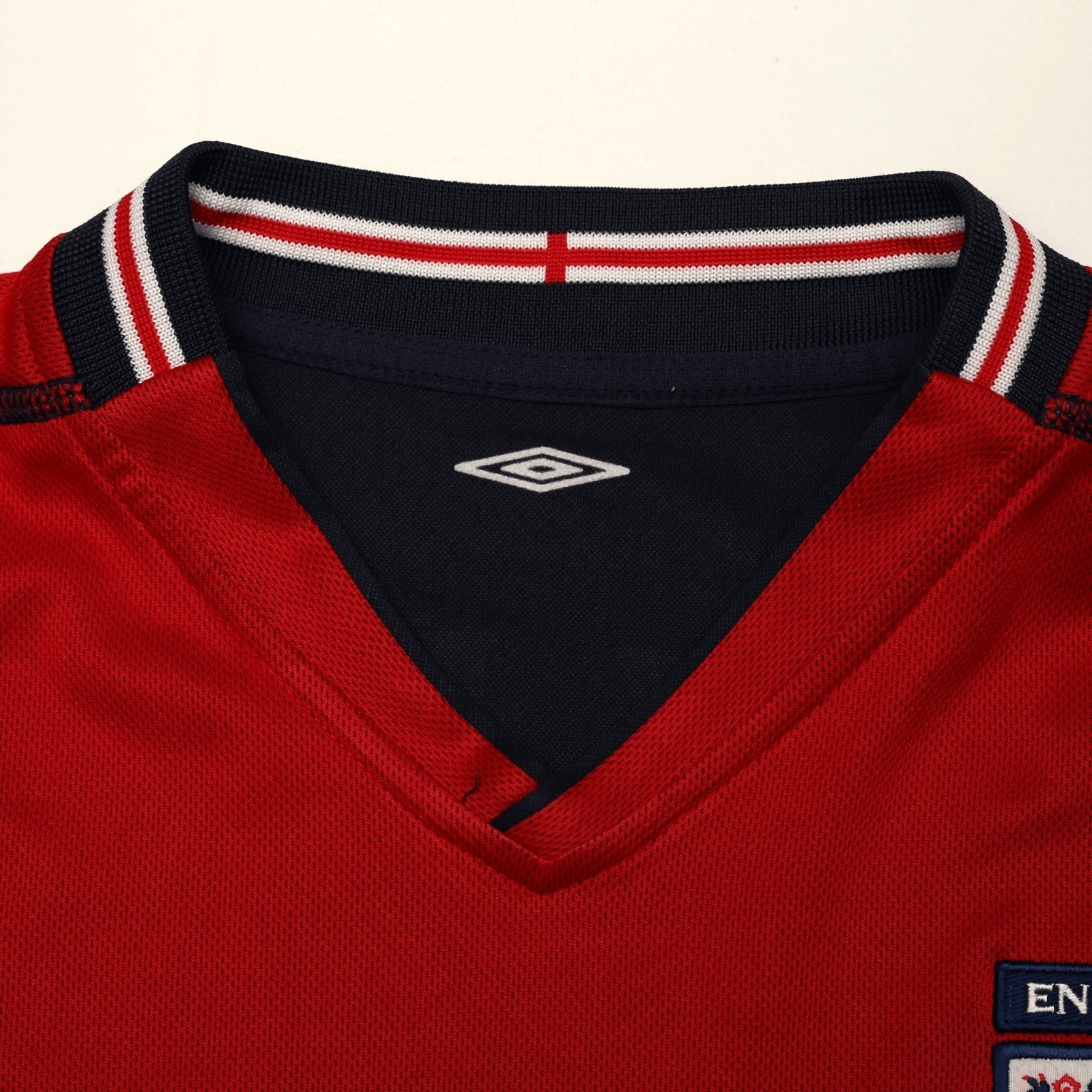 2002/04 Beckham #7 England Vintage Umbro Away Football Shirt (XL) Argentina WC