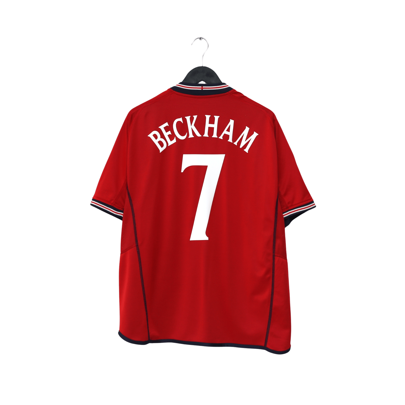 2002/04 Beckham #7 England Vintage Umbro Away Football Shirt (XL) Argentina WC