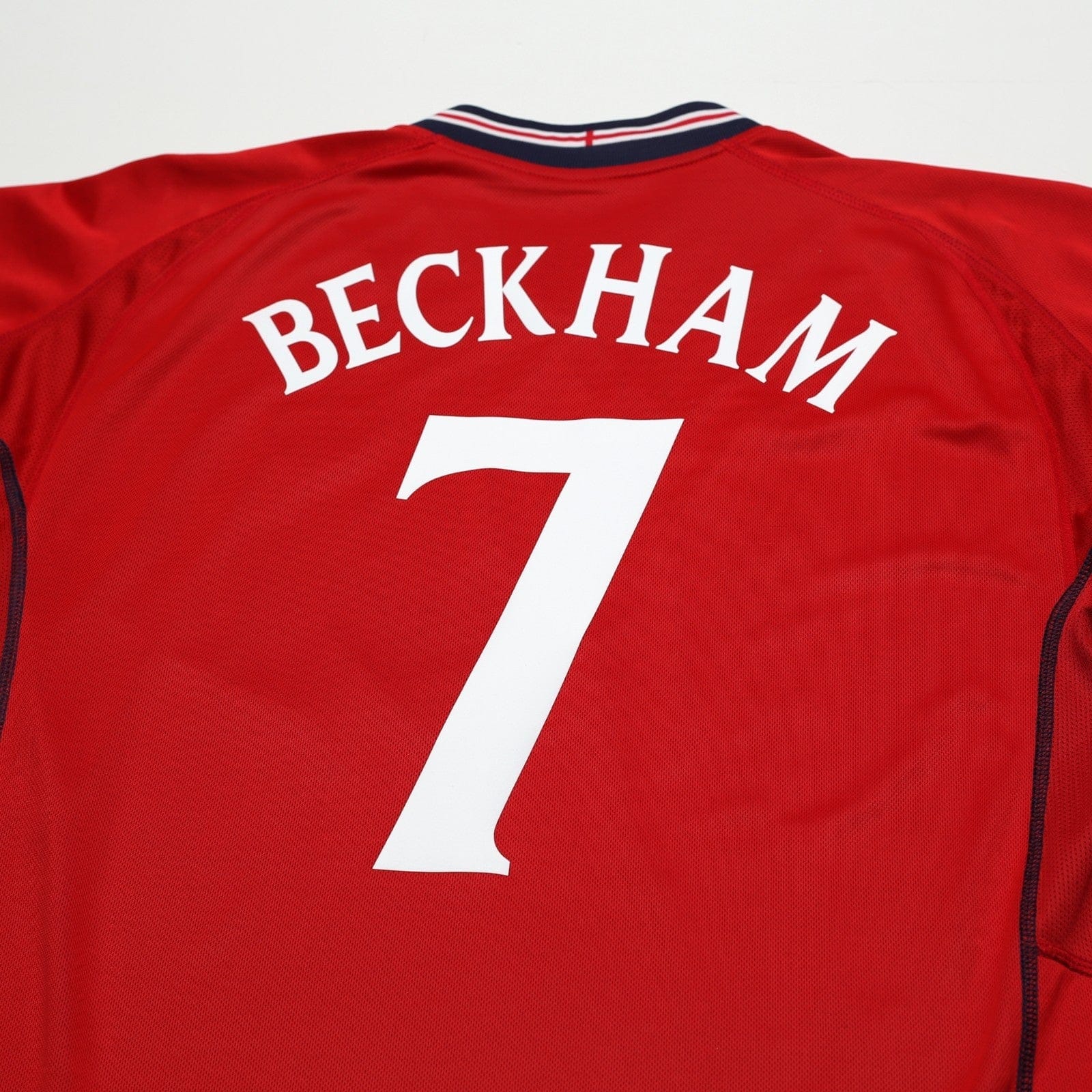 2002/04 Beckham #7 England Vintage Umbro Away Football Shirt (XL) Argentina WC