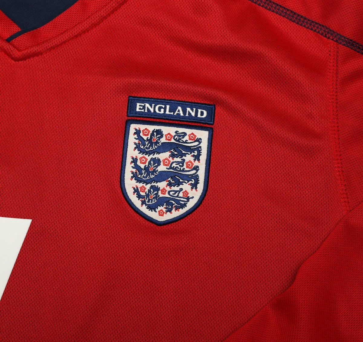 2002/04 BECKHAM #7 England Vintage Umbro Away LS Football Shirt (M) Argentina WC