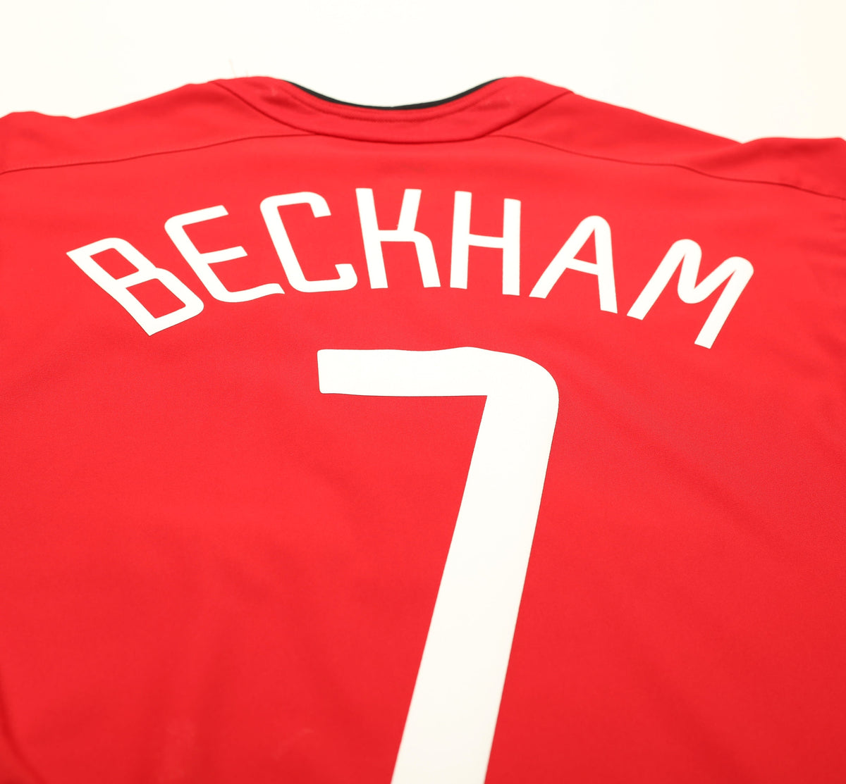 2002/04 BECKHAM #7 Manchester United Vintage Nike UCL Home Football Shirt (M)