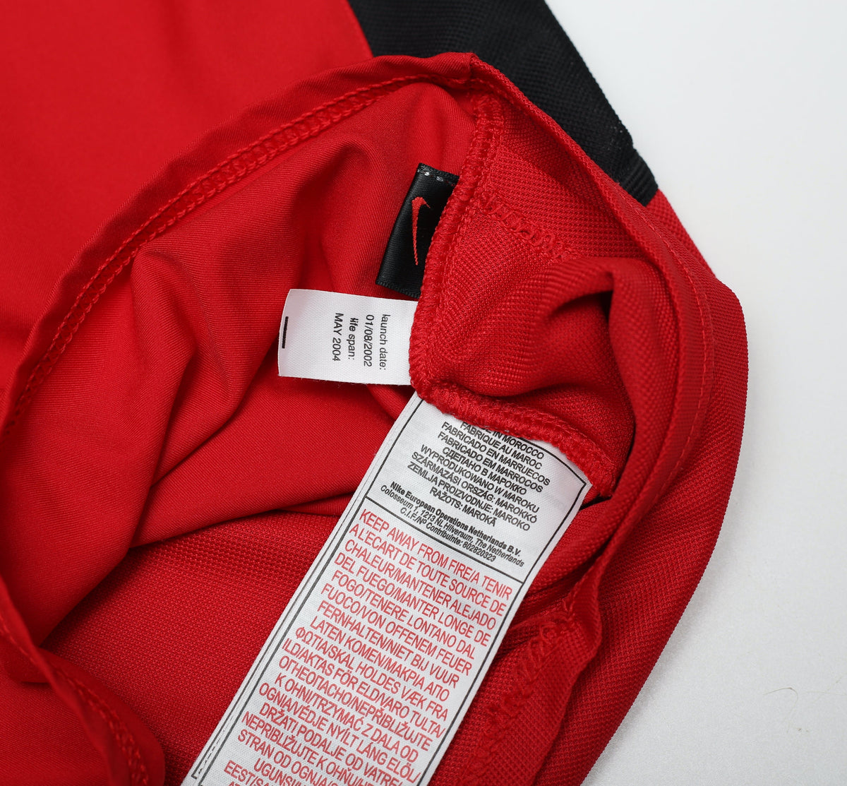 2002/04 BECKHAM #7 Manchester United Vintage Nike UCL Home Football Shirt (M)