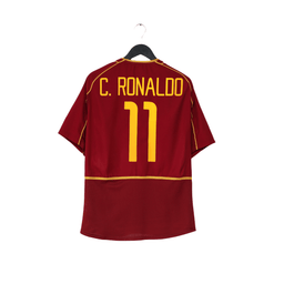 2002/04 C. RONALDO #11 Portugal Vintage Nike Home Football Shirt (L)