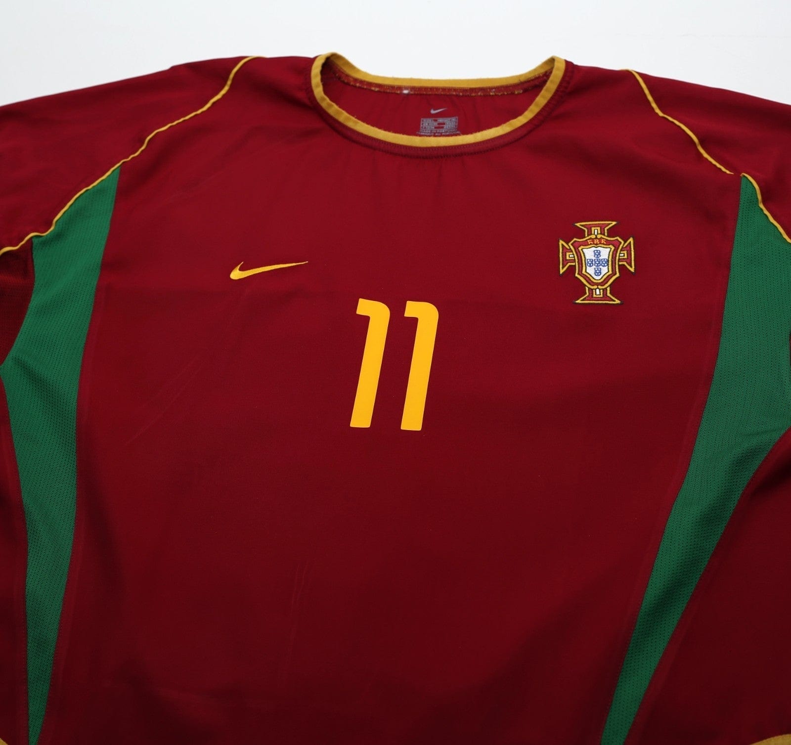 2002/04 C. RONALDO #11 Portugal Vintage Nike Home Football Shirt (L)