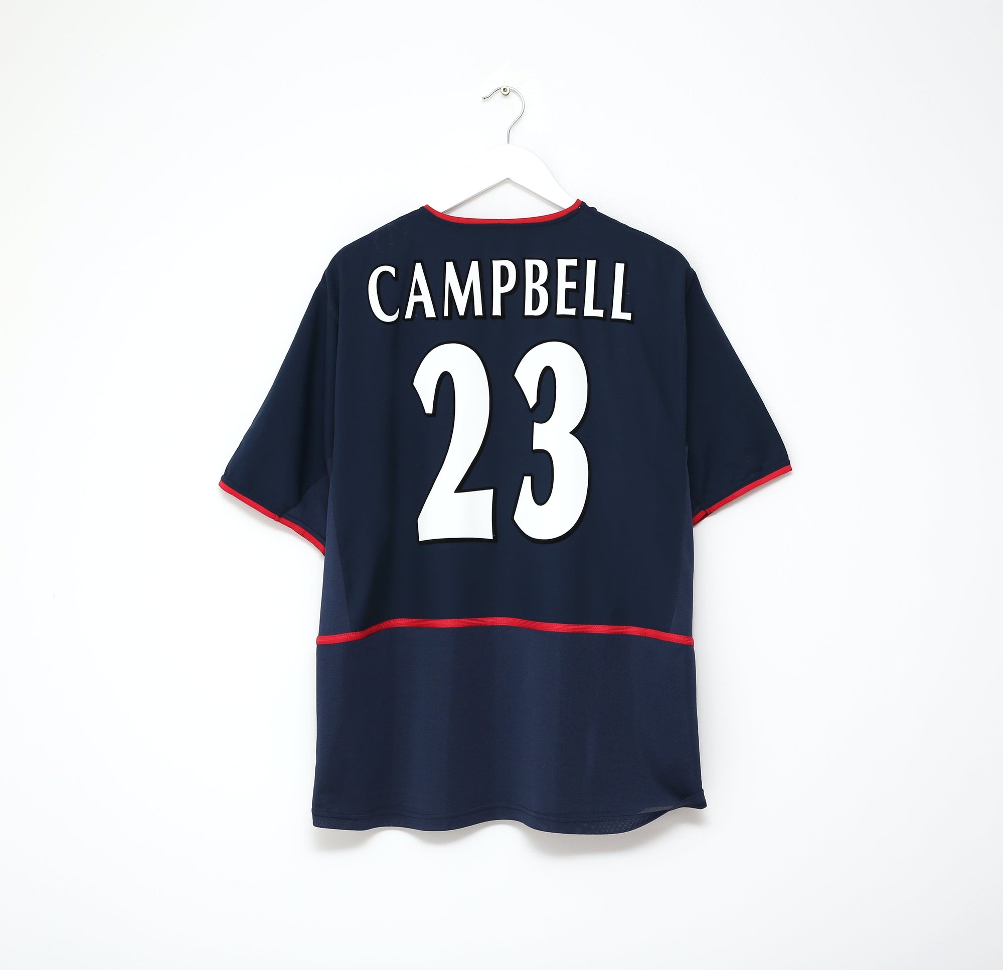 2002/04 CAMPBELL #23 Arsenal Vintage Nike Away Football Shirt Jersey (XL)