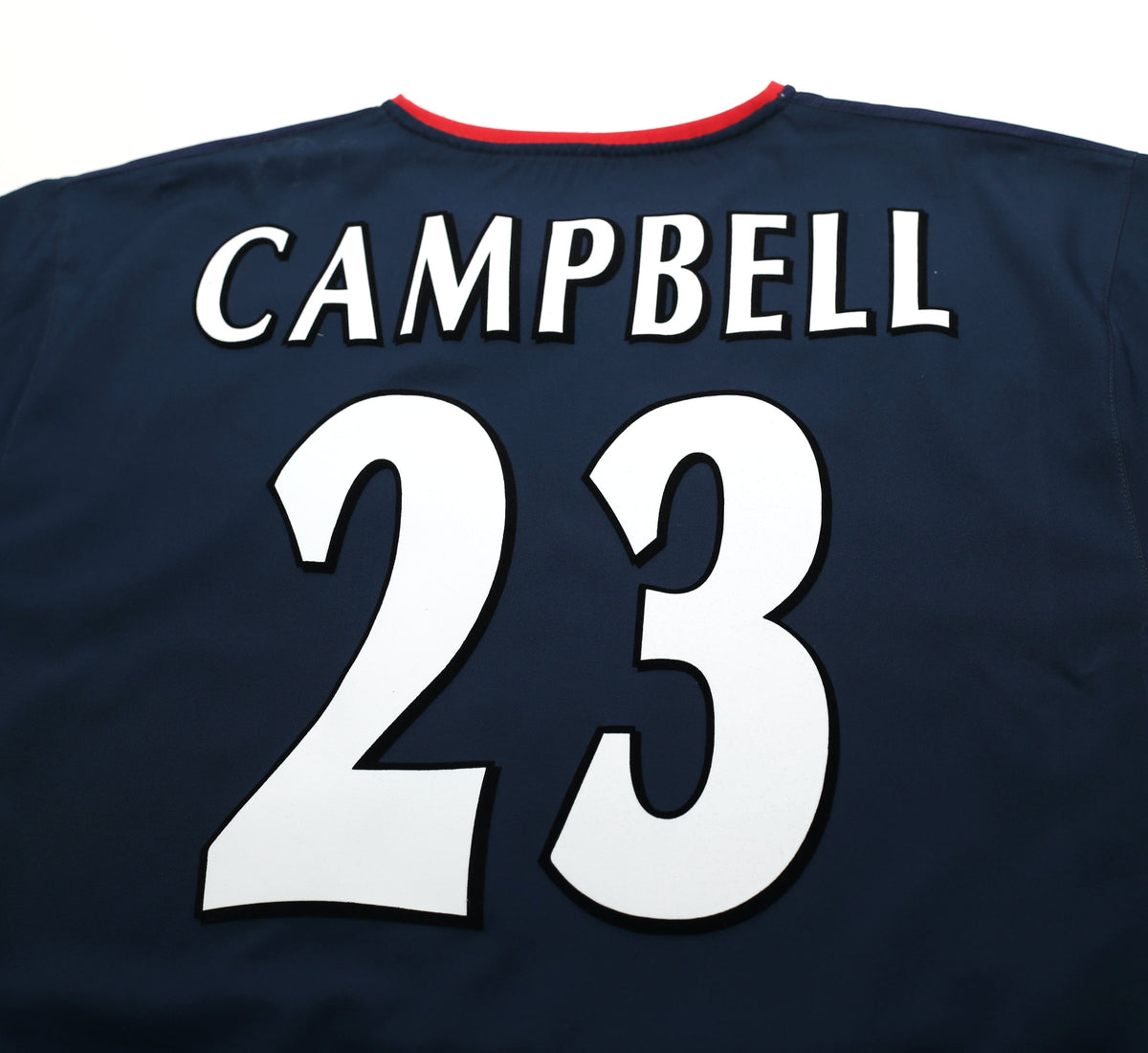 2002/04 CAMPBELL #23 Arsenal Vintage Nike Away Football Shirt Jersey (XL)