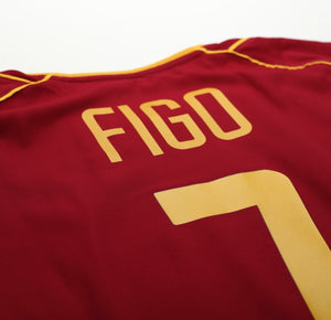 2002/04 FIGO #7 Portugal Vintage Nike Player Issue Spec Home Football Shirt (L)