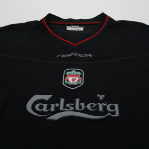 2002/04 Gerrard #17 Liverpool Vintage Reebok Away Football Shirt (L)