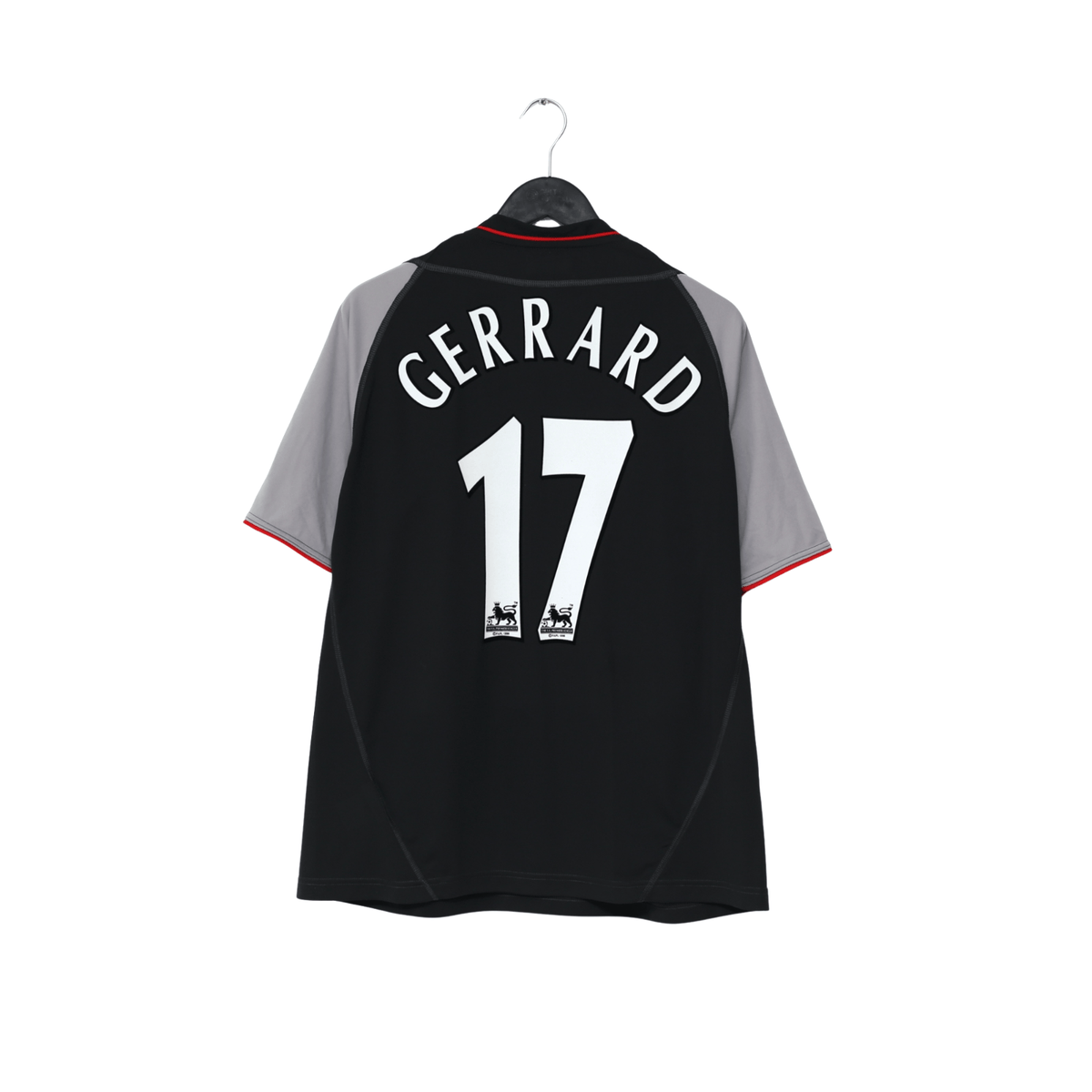 2002/04 Gerrard #17 Liverpool Vintage Reebok Away Football Shirt (L)