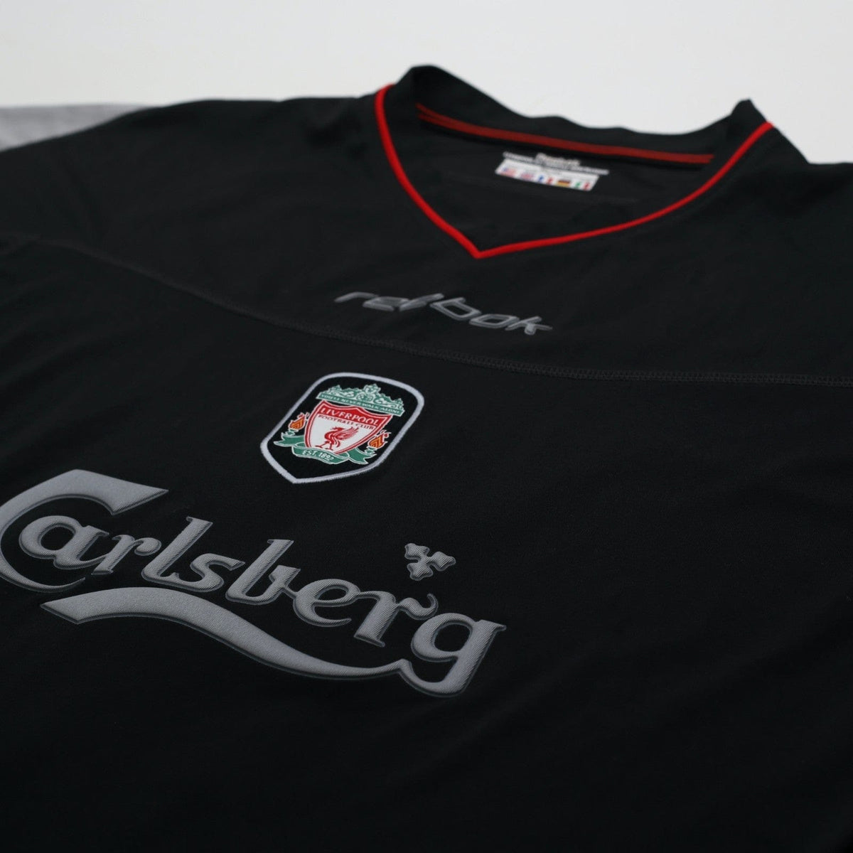 2002/04 Gerrard #17 Liverpool Vintage Reebok Away Football Shirt (L)