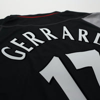 2002/04 Gerrard #17 Liverpool Vintage Reebok Away Football Shirt (L)
