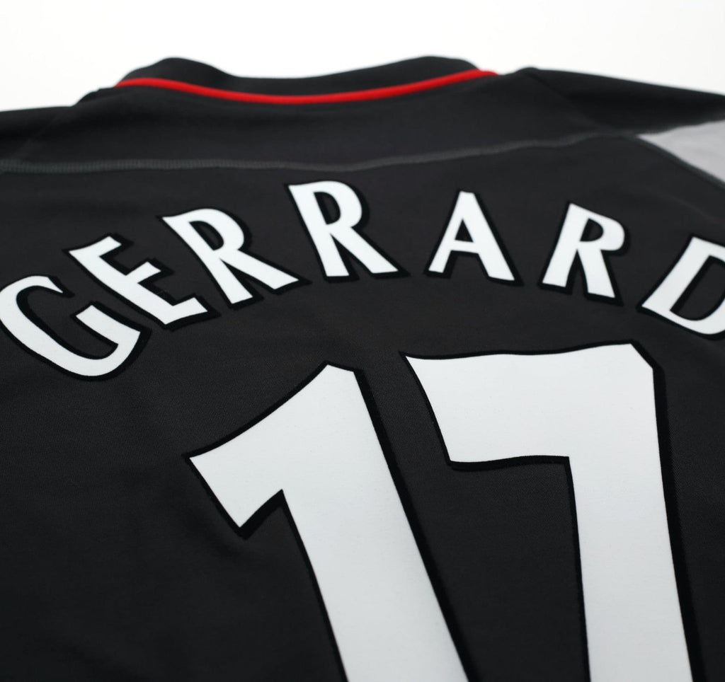 2002/04 GERRARD #17 Liverpool Vintage Reebok Away Football Shirt (M)