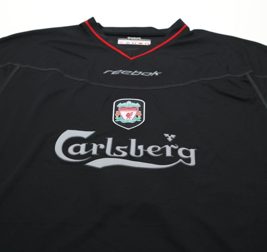 2002/04 GERRARD #17 Liverpool Vintage Reebok Away Football Shirt (M)
