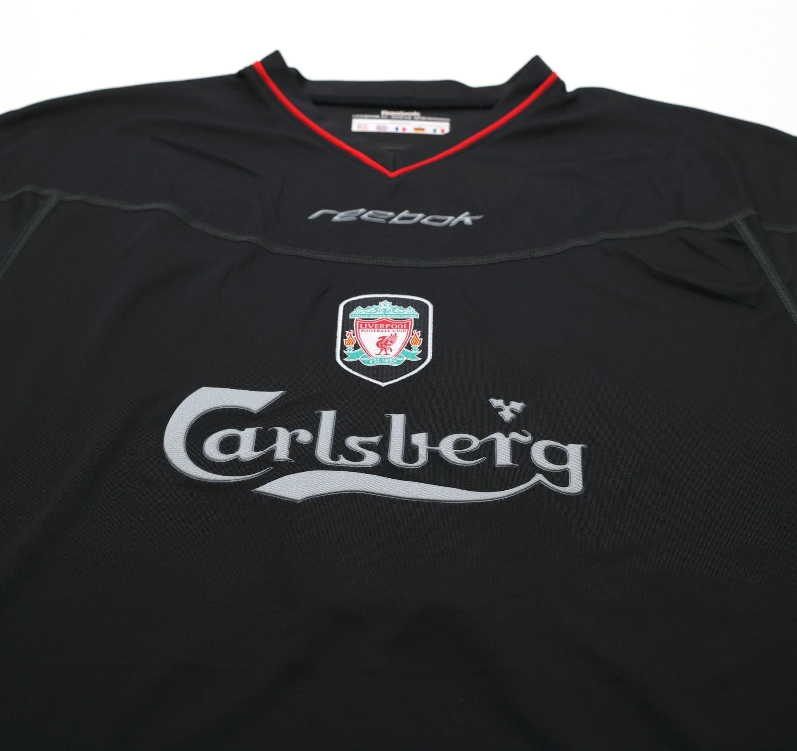 2002/04 GERRARD #17 Liverpool Vintage Reebok Away Football Shirt (M)