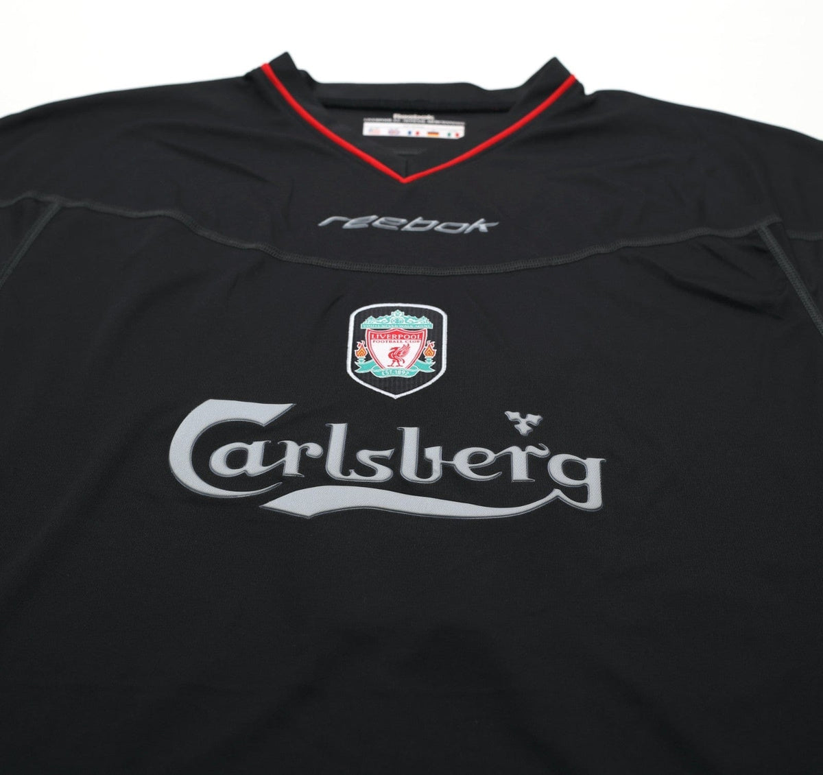 2002/04 GERRARD #17 Liverpool Vintage Reebok Away Football Shirt (M)