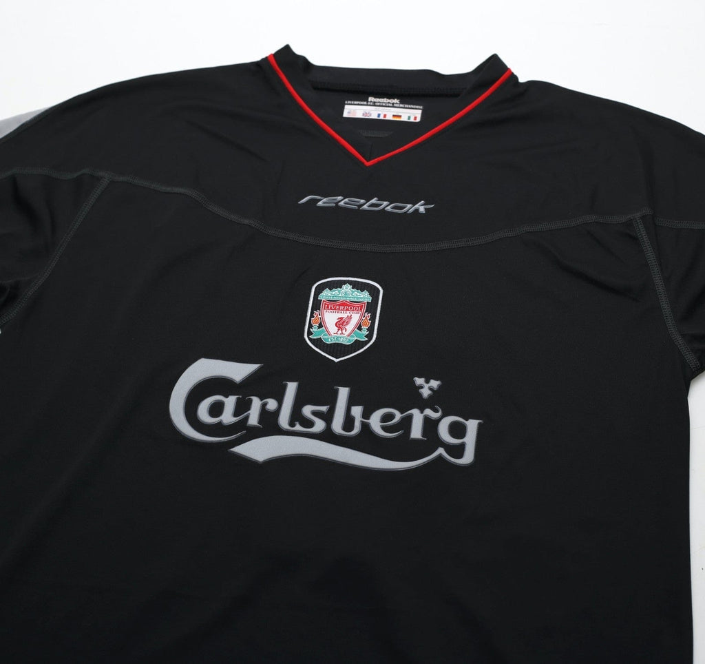 2002/04 GERRARD #17 Liverpool Vintage Reebok Away Football Shirt (M)
