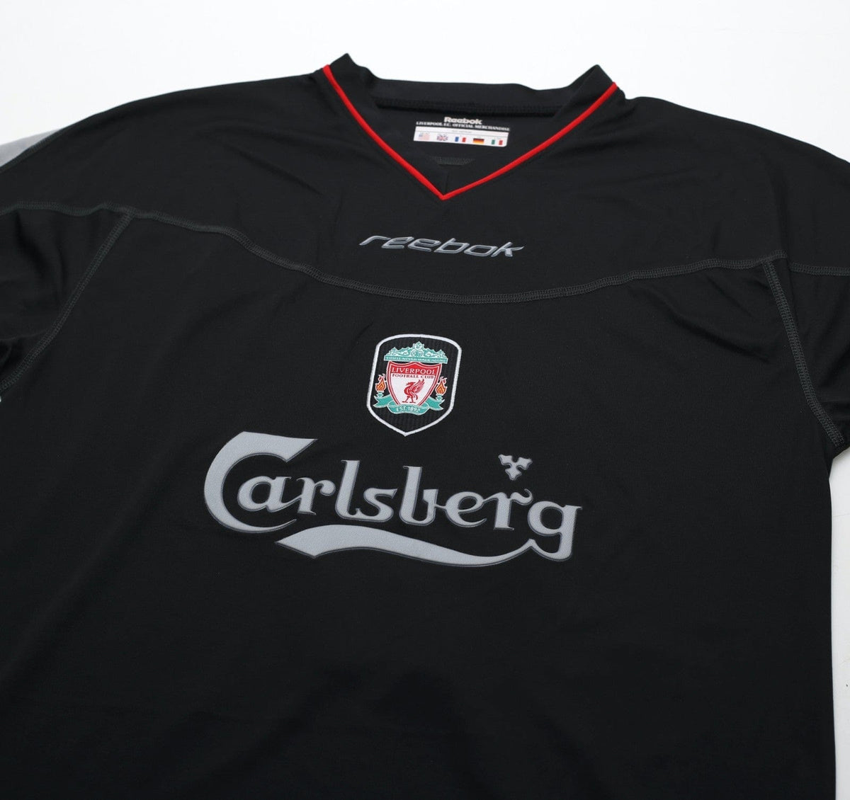 2002/04 GERRARD #17 Liverpool Vintage Reebok Away Football Shirt (M)