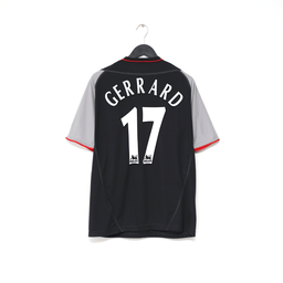 2002/04 GERRARD #17 Liverpool Vintage Reebok Away Football Shirt (M)