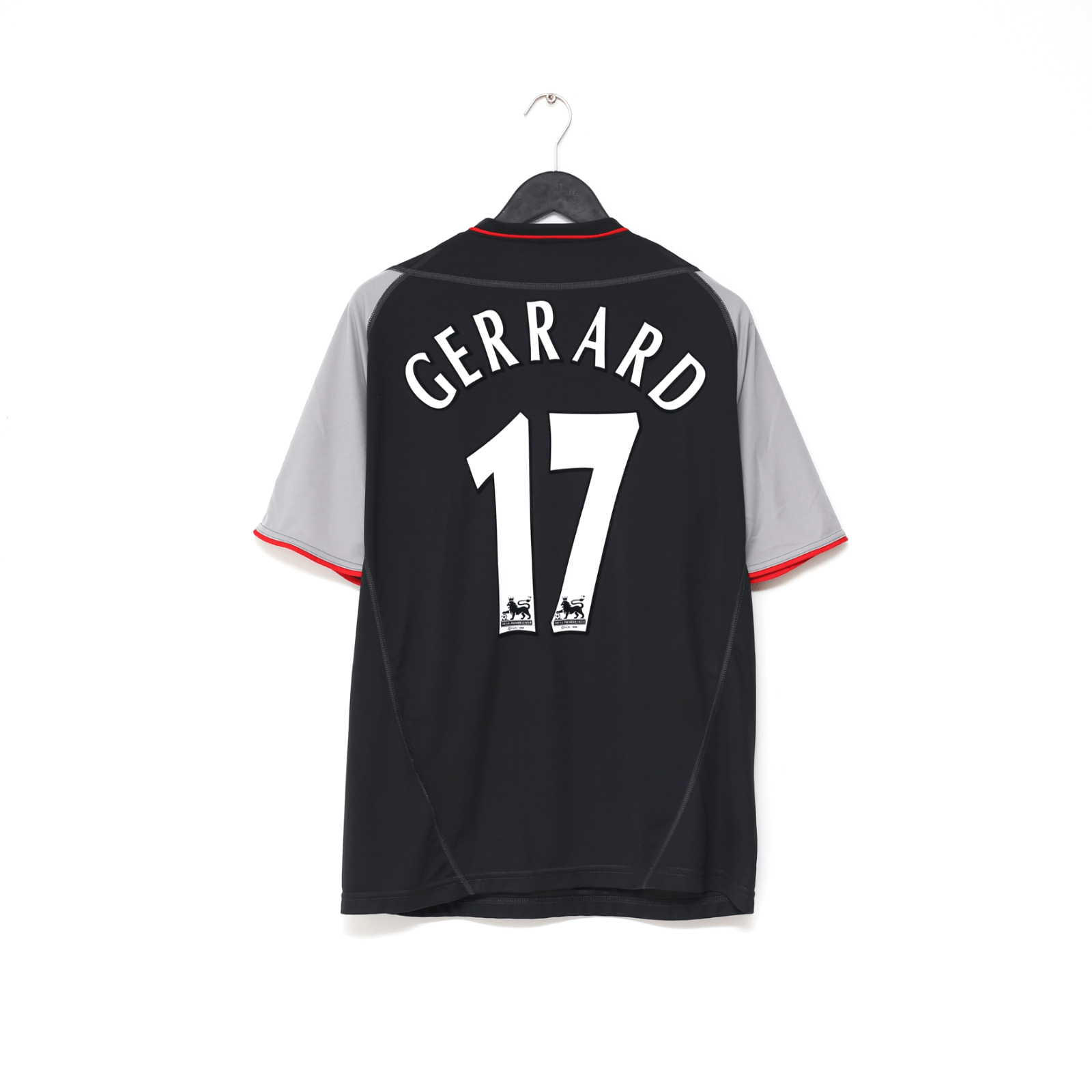2002/04 GERRARD #17 Liverpool Vintage Reebok Away Football Shirt (M)