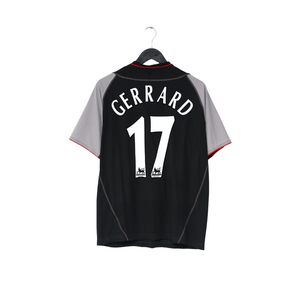 2002/04 GERRARD #17 Liverpool Vintage Reebok Away Football Shirt (M)