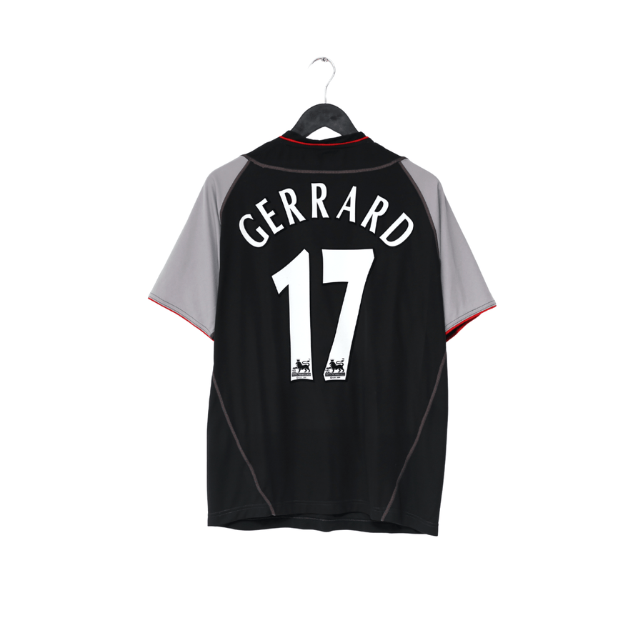 2002/04 GERRARD #17 Liverpool Vintage Reebok Away Football Shirt (M)