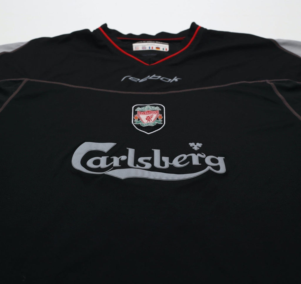 2002/04 GERRARD #17 Liverpool Vintage Reebok Away Football Shirt (M)