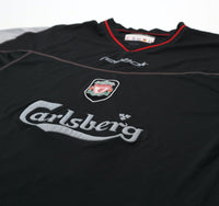 2002/04 GERRARD #17 Liverpool Vintage Reebok Away Football Shirt (M)