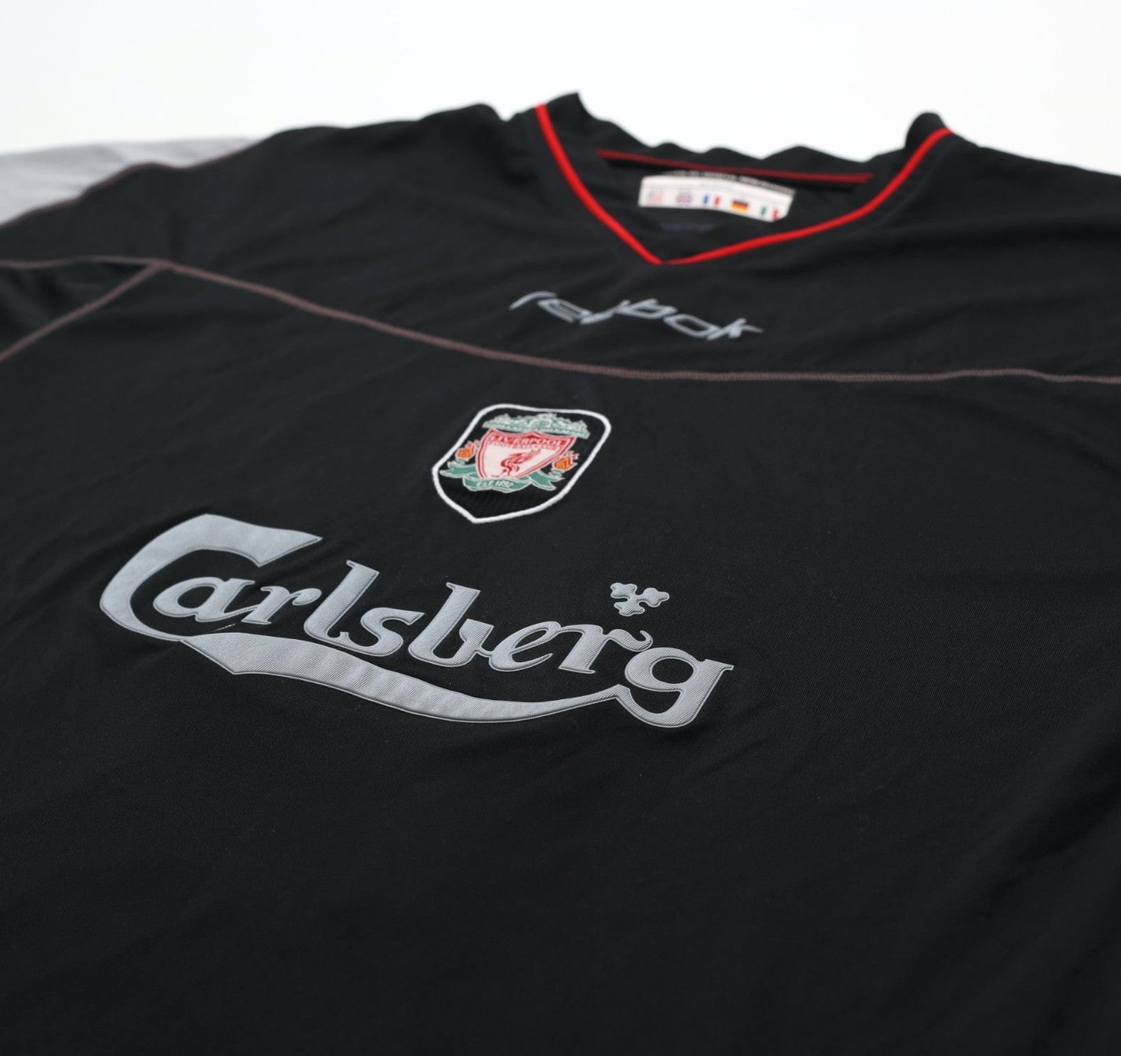 2002/04 GERRARD #17 Liverpool Vintage Reebok Away Football Shirt (M)