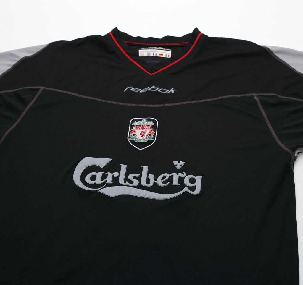2002/04 GERRARD #17 Liverpool Vintage Reebok Away Football Shirt (M)
