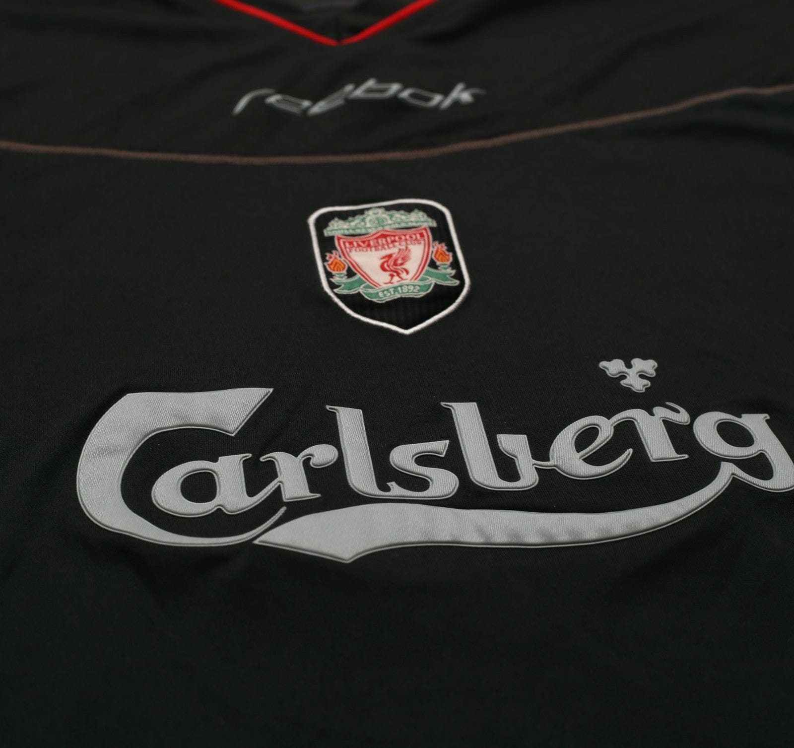 2002/04 GERRARD #17 Liverpool Vintage Reebok Away Football Shirt (M)