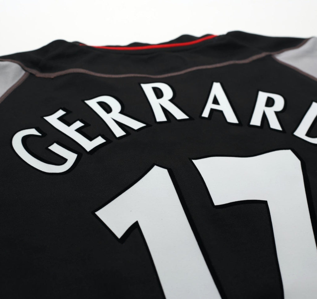 2002/04 GERRARD #17 Liverpool Vintage Reebok Away Football Shirt (M)