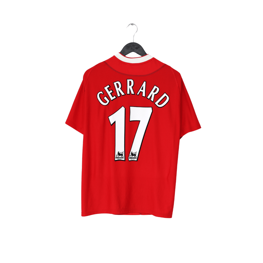 2002/04 GERRARD #17 Liverpool Vintage Reebok Home Football Shirt (M) 38/40