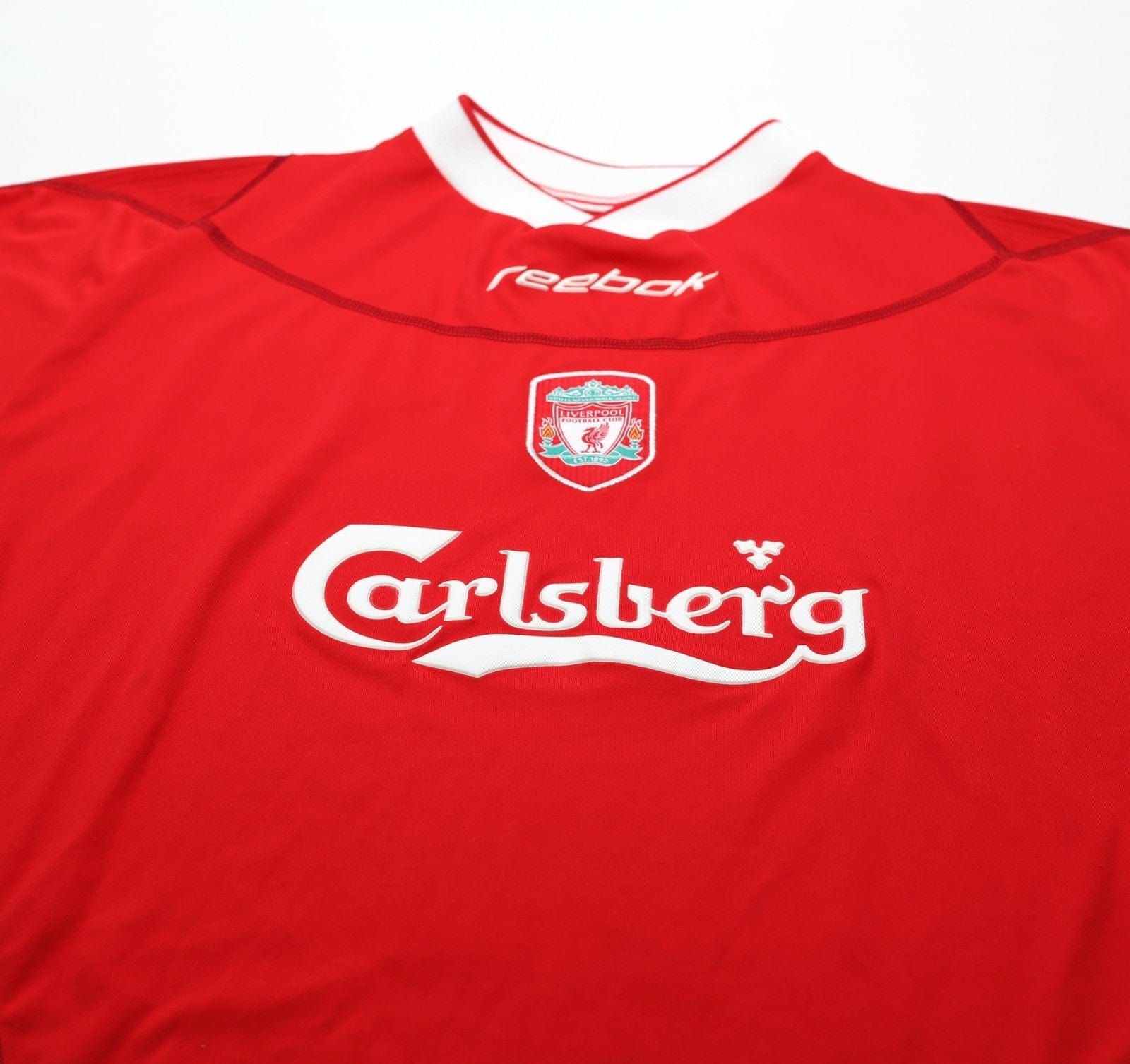 2002/04 GERRARD #17 Liverpool Vintage Reebok Home Football Shirt (M) 38/40
