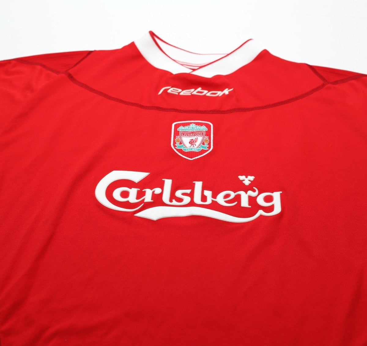 2002/04 GERRARD #17 Liverpool Vintage Reebok Home Football Shirt (M) 38/40