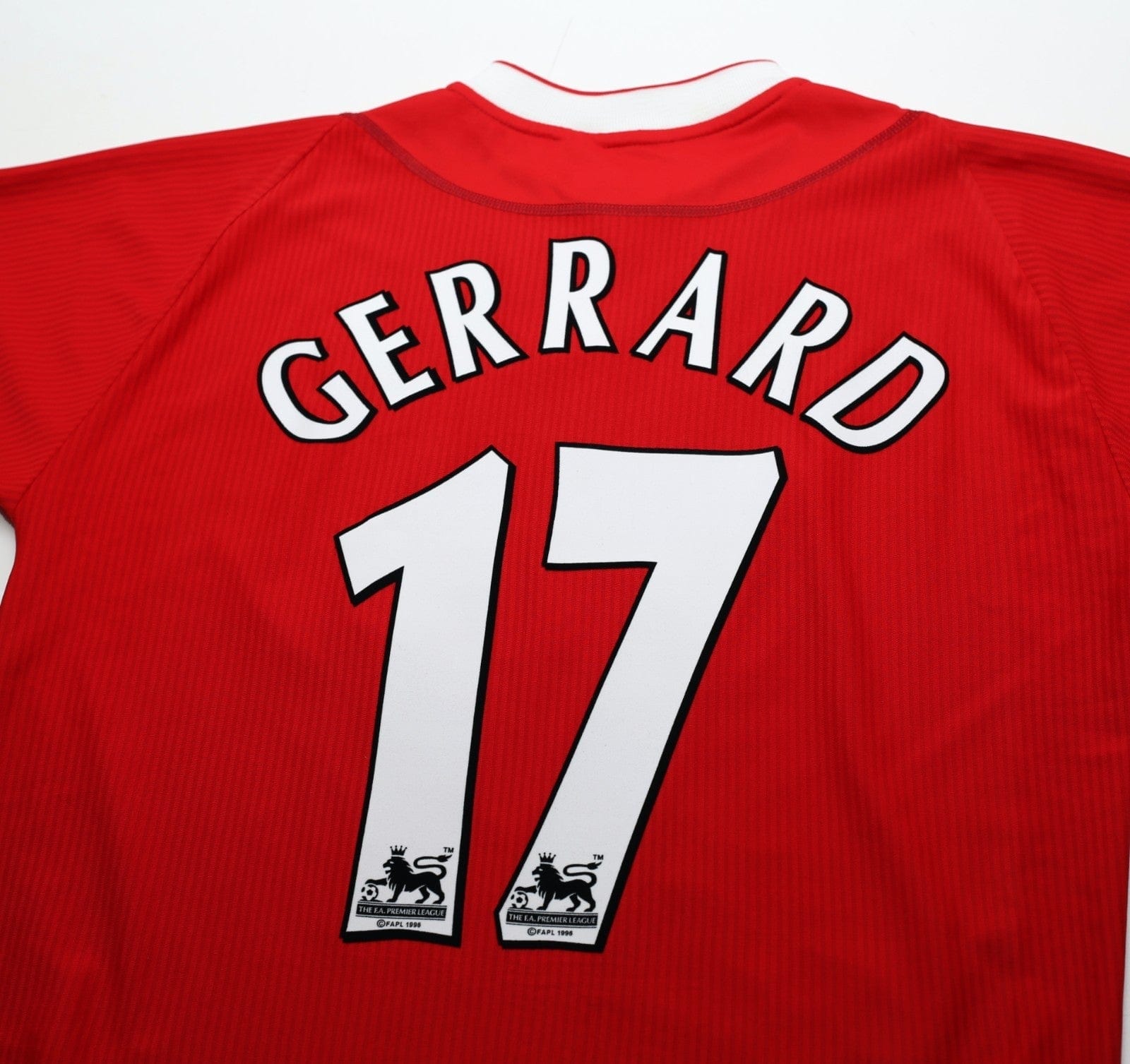 2002/04 GERRARD #17 Liverpool Vintage Reebok Home Football Shirt (M) 38/40
