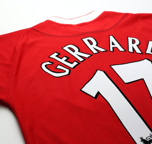2002/04 GERRARD #17 Liverpool Vintage Reebok Home Football Shirt (M) 38/40