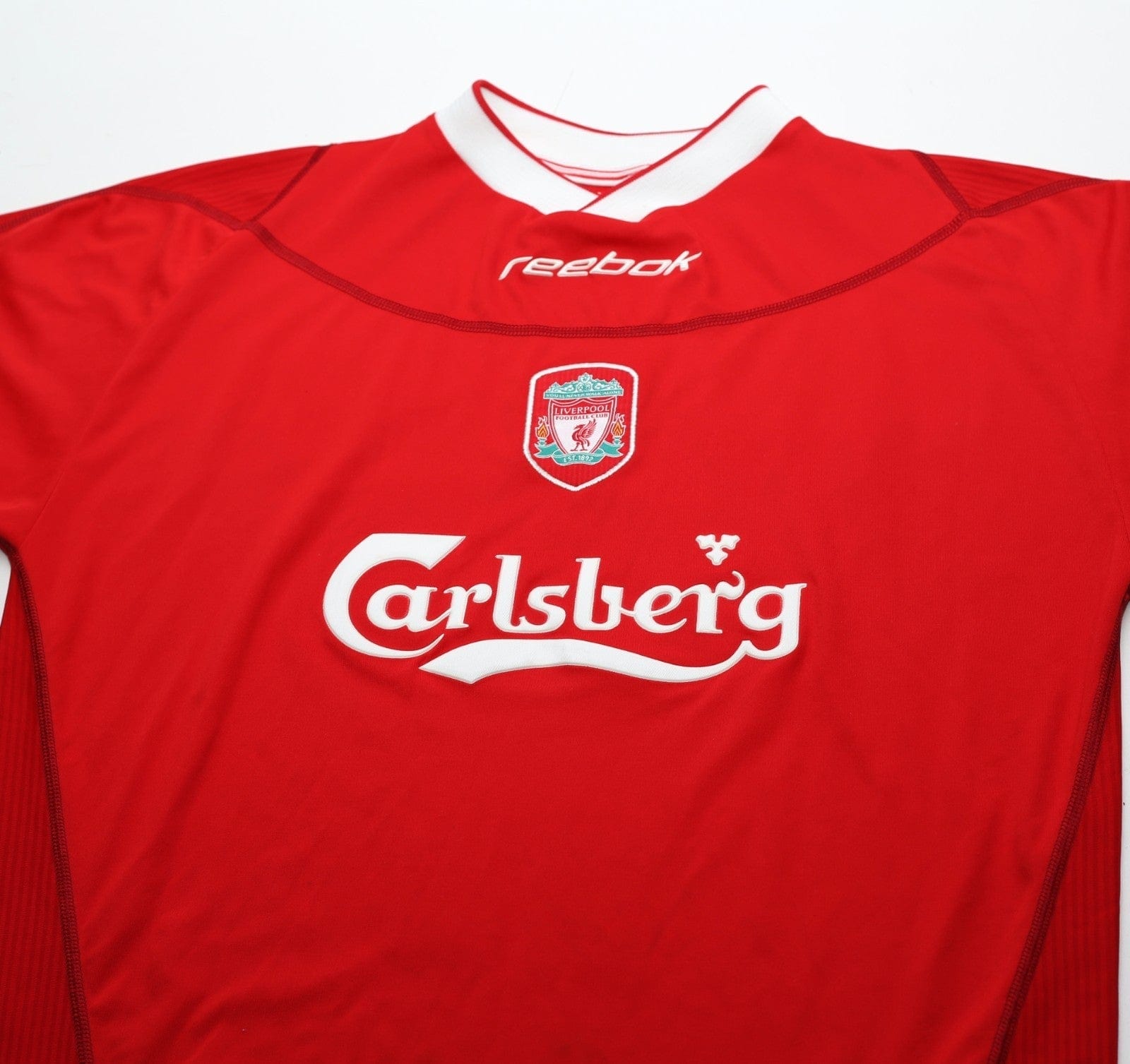 2002/04 GERRARD #17 Liverpool Vintage Reebok Home Football Shirt (M) 38/40