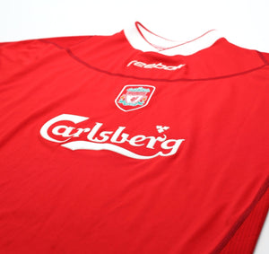 2002/04 GERRARD #17 Liverpool Vintage Reebok Home Football Shirt (M) 38/40
