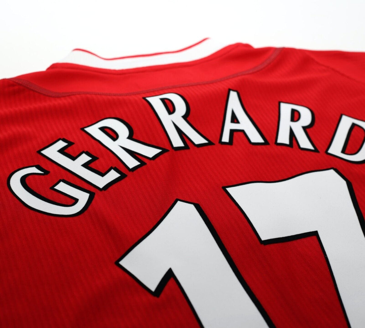 2002/04 GERRARD #17 Liverpool Vintage Reebok Home Football Shirt (M)