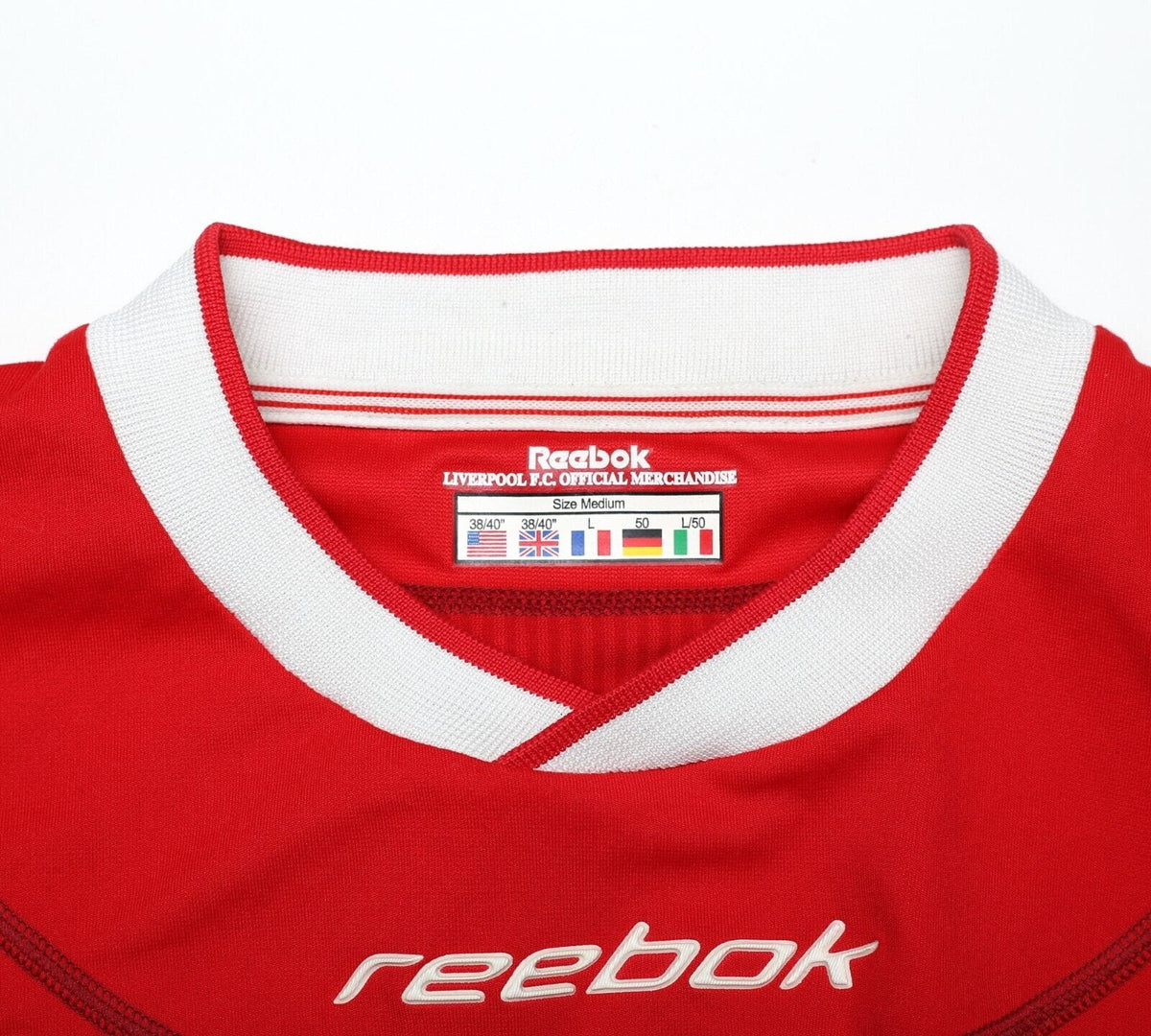 2002/04 GERRARD #17 Liverpool Vintage Reebok Home Football Shirt (M)