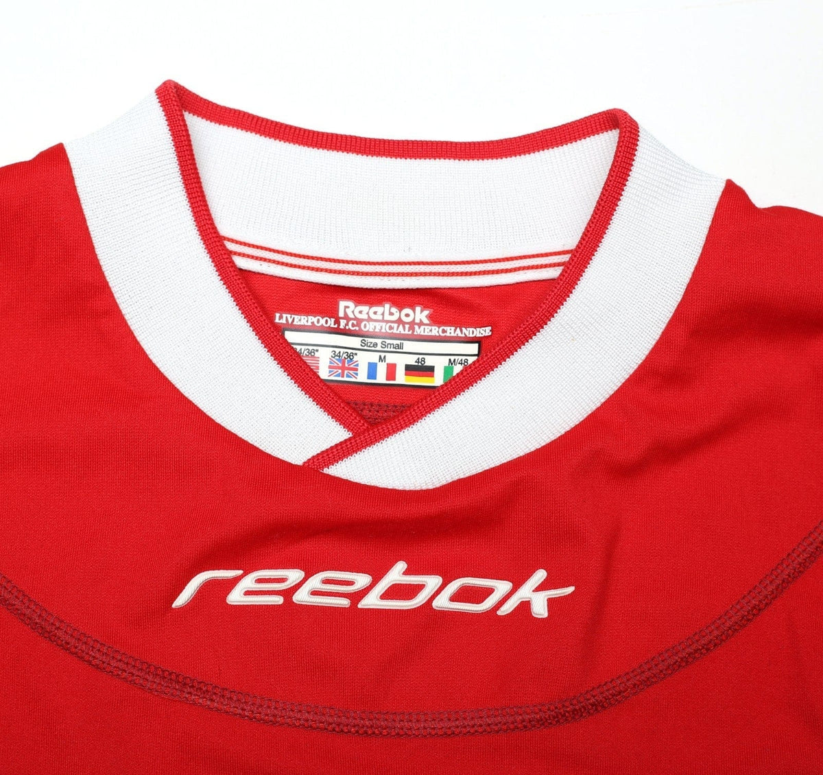 2002/04 GERRARD #17 Liverpool Vintage Reebok Home Football Shirt (S) 34/36