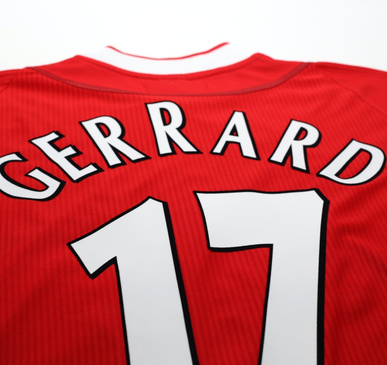 2002/04 GERRARD #17 Liverpool Vintage Reebok Home Football Shirt (S) 34/36