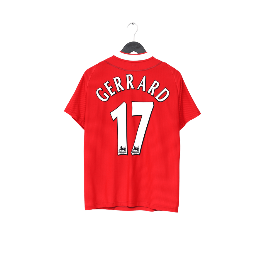 2002/04 GERRARD #17 Liverpool Vintage Reebok Home Football Shirt (S) 34/36