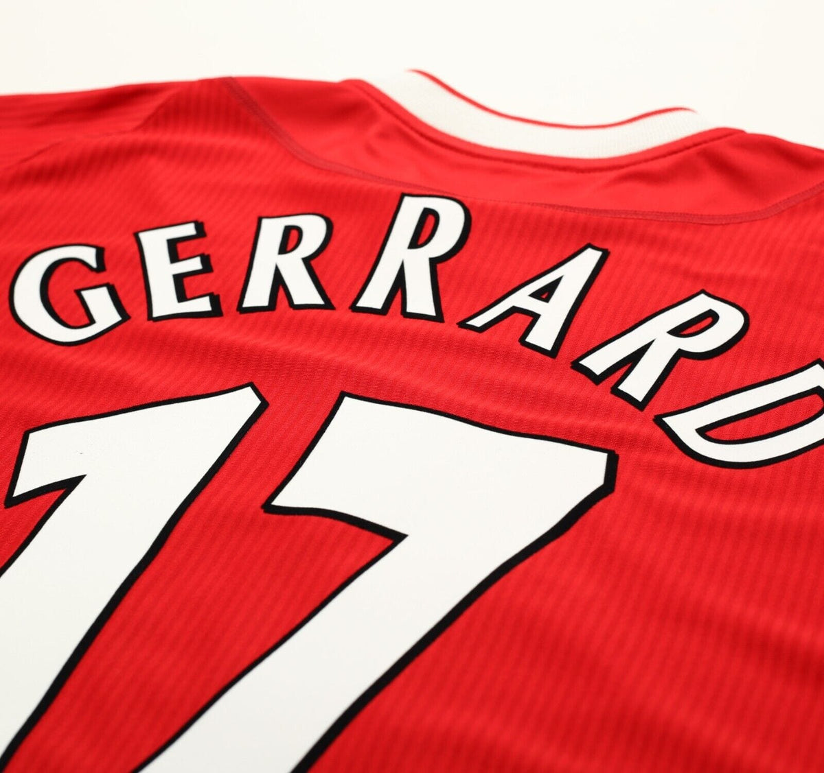 2002/04 GERRARD #17 Liverpool Vintage Reebok Home LS Football Shirt Jersey (M)