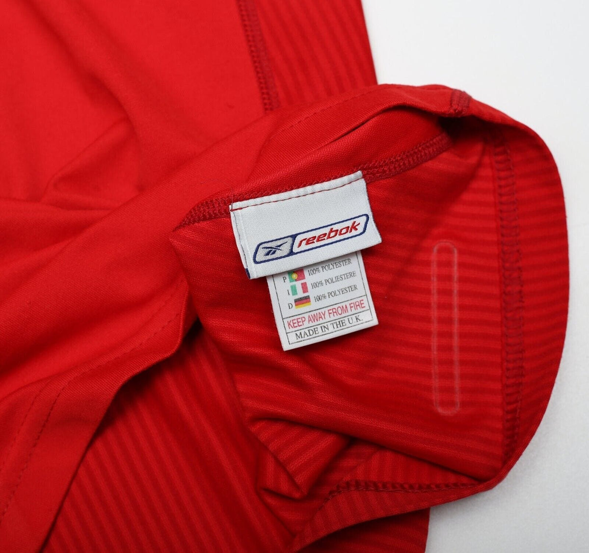 2002/04 GERRARD #17 Liverpool Vintage Reebok Home LS Football Shirt Jersey (M)