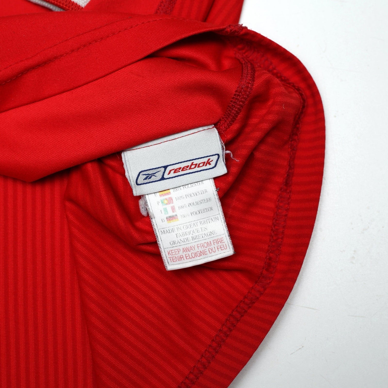 2002/04 Gerrard #17 Liverpool Vintage Reebok Home LS Football Shirt (L)