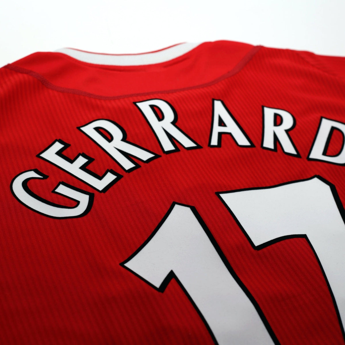 2002/04 Gerrard #17 Liverpool Vintage Reebok Home LS Football Shirt (L)